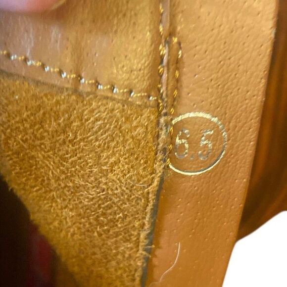 C Label Chestnut Brown Suede Fringe Zip Ankle Boot Women’s Size 6.5 - Picture 7 of 7